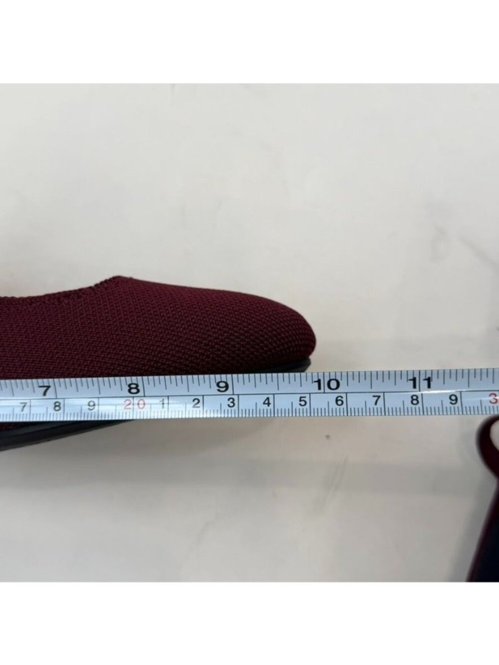 Rothy's The Mary Jane Block Heel Knit Pumps Wine Red Women's 8.5 - Picture 10 of 10